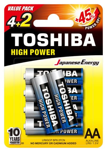 HIGH POWER AA BP6 4+2 (BLISTER PACK)