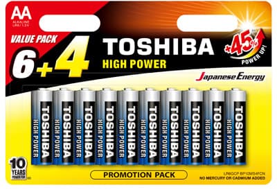 HIGH POWER AA BP10 6+4 (BLISTER PACK)
