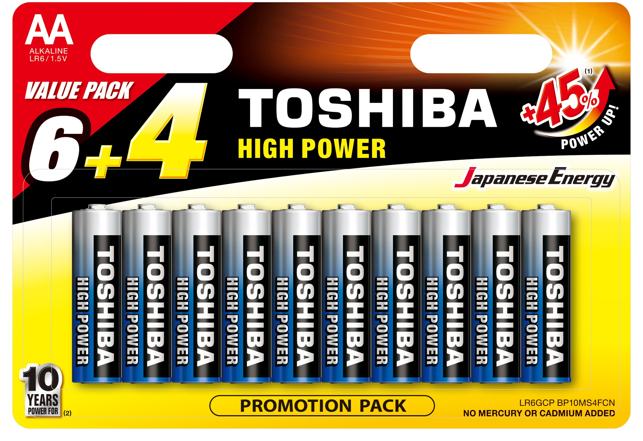 HIGH POWER 6AA + 4AAA (BLISTER PACK)